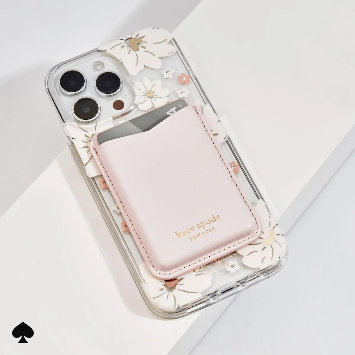 kate spade new york Magnetic Card Holder/Wallet - Pale Dogwood | Slim, Stylish, Magnetic - view 4