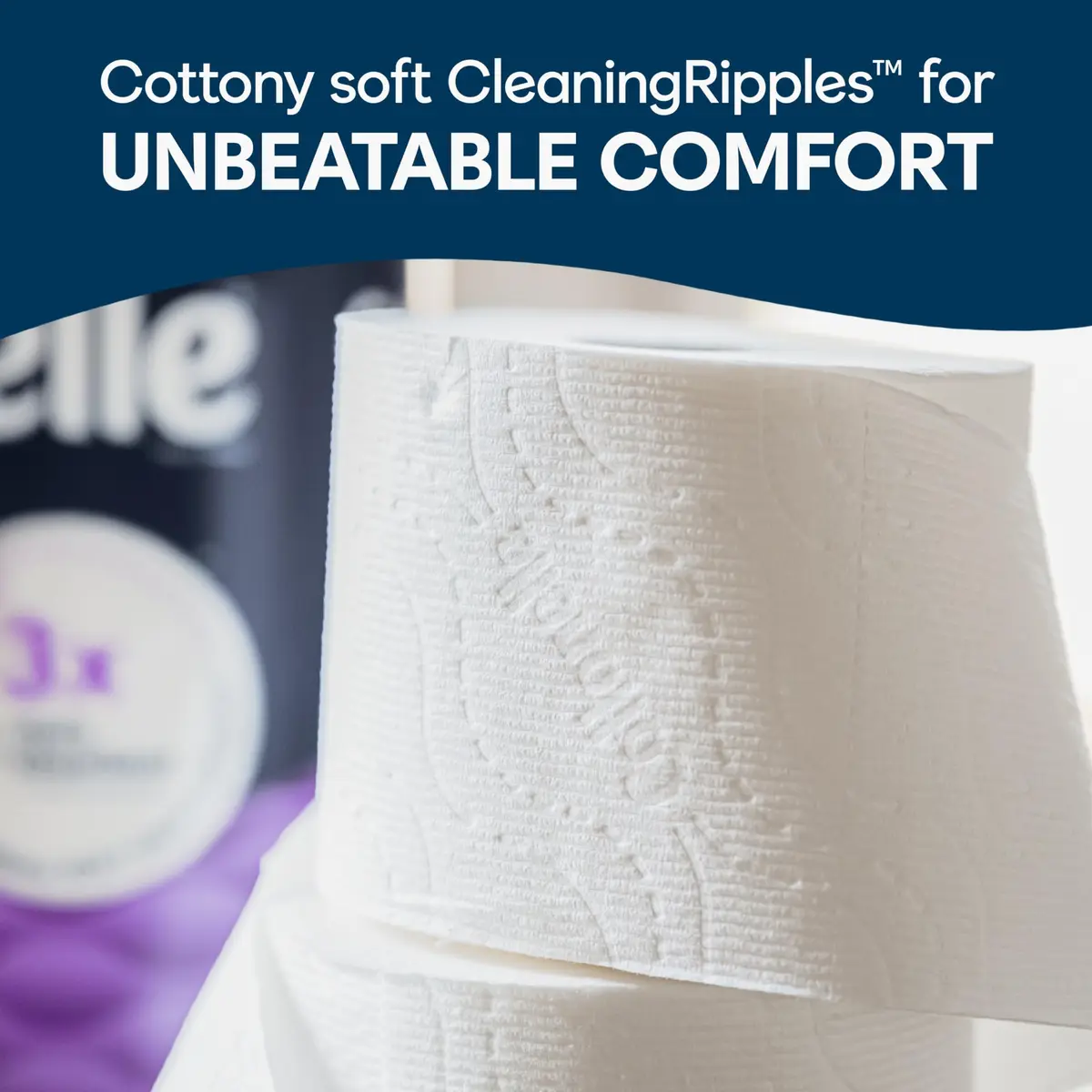 Cottonelle Ultra Soft Toilet Paper, 6 Mega Rolls (1464 Sheets Total) | 2-Ply, Unscented, Septic-Safe - view 3