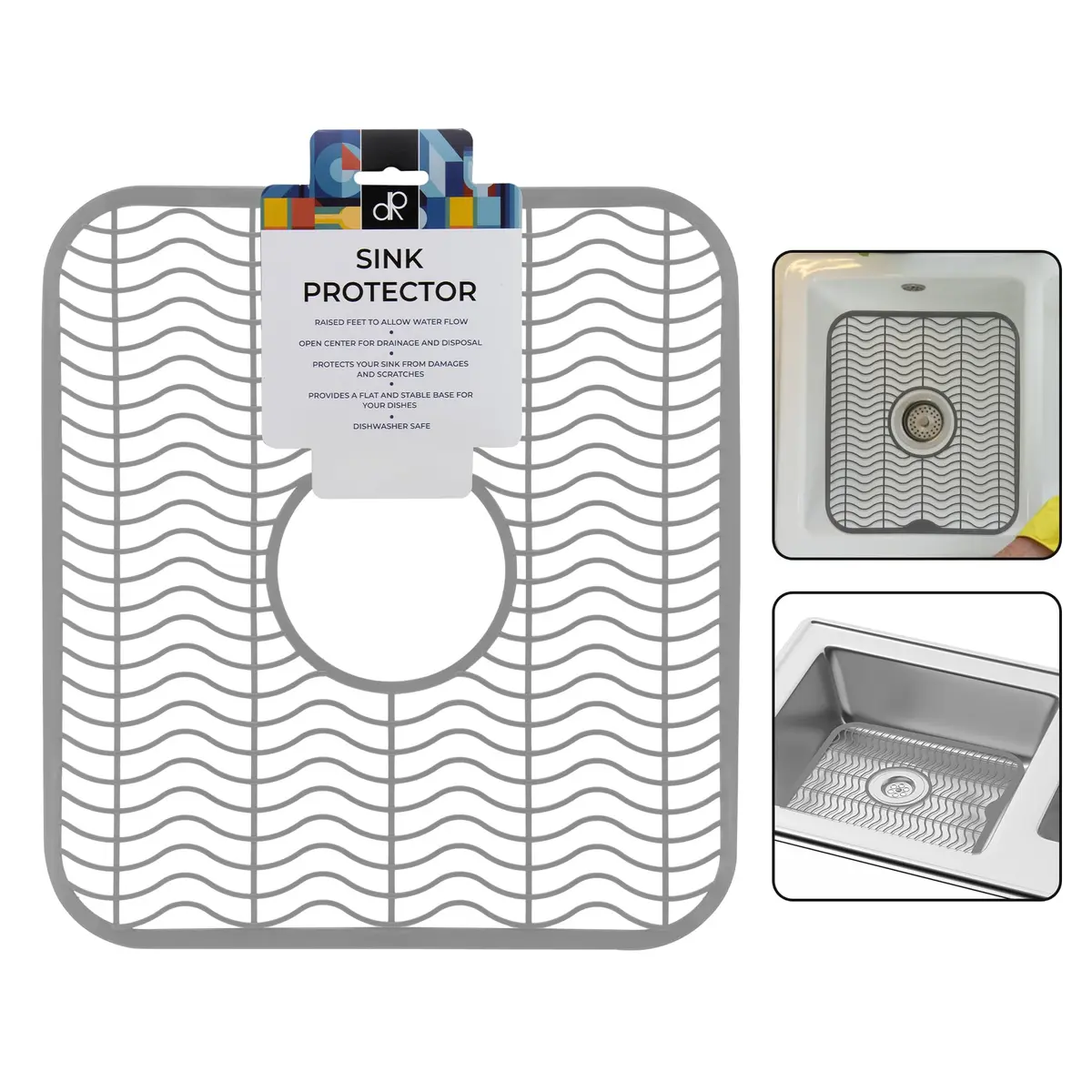 DecorRack Sink Protector 12" x 11" | Protects Sink from Damage & Scratches - main product image