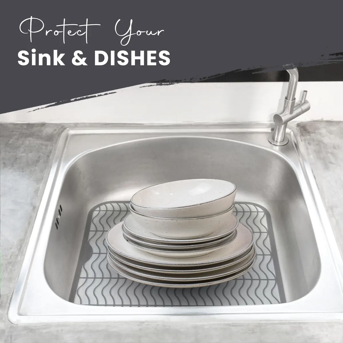 DecorRack Sink Protector 12" x 11" | Protects Sink from Damage & Scratches - view 5