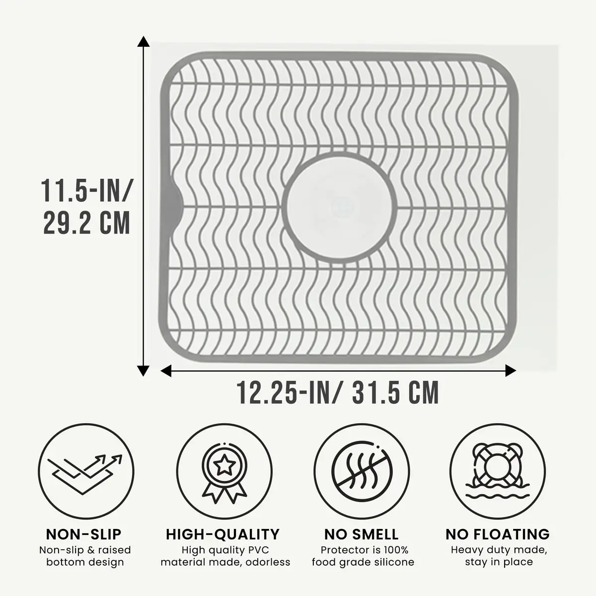 DecorRack Sink Protector 12" x 11" | Protects Sink from Damage & Scratches - view 2