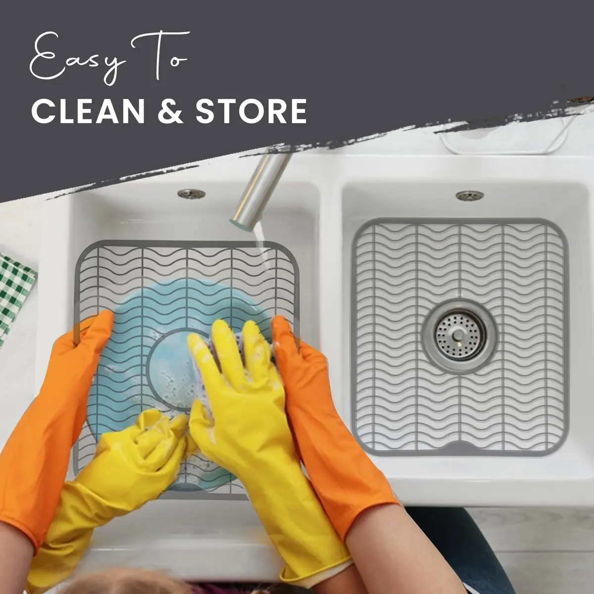 DecorRack Sink Protector 12" x 11" | Protects Sink from Damage & Scratches - view 4