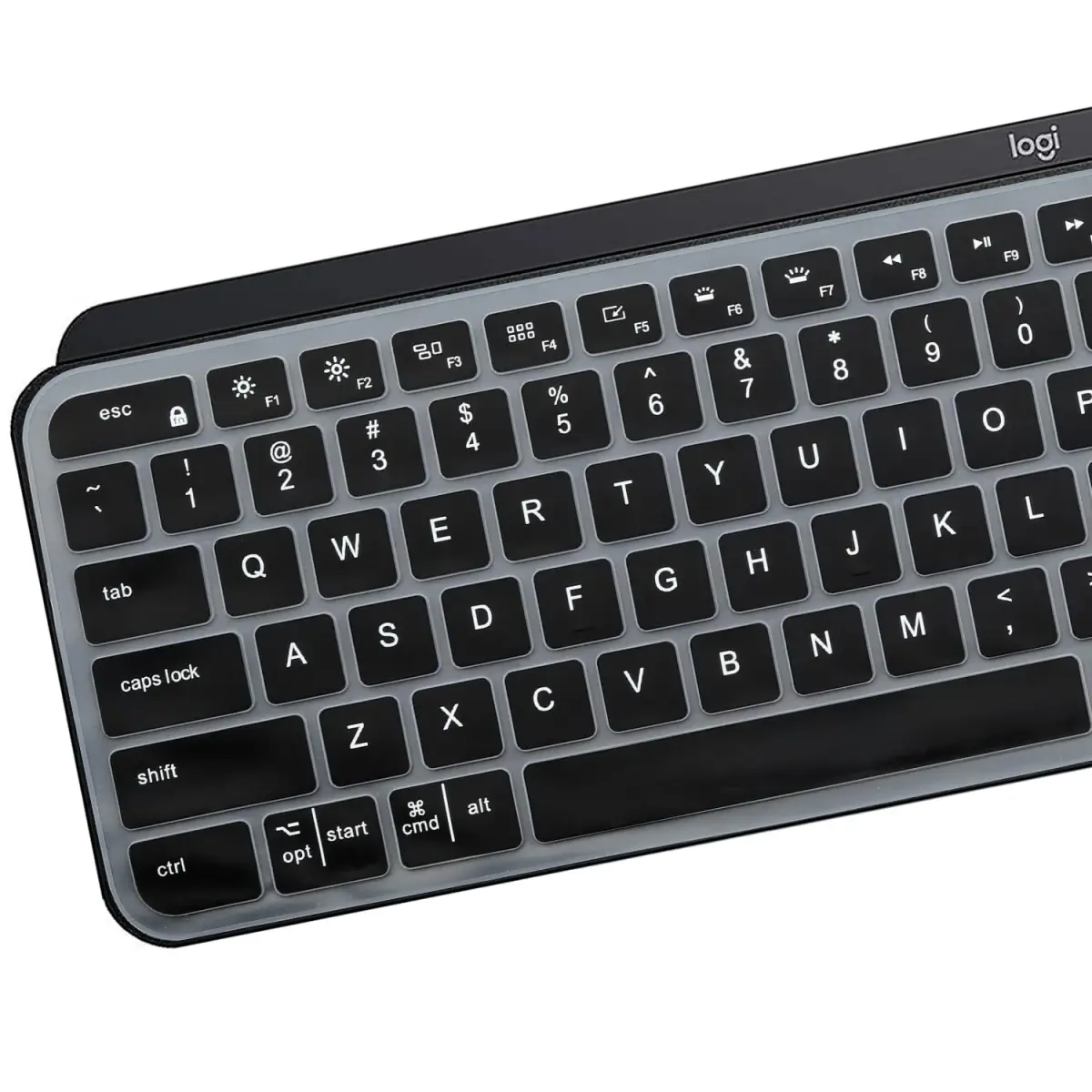 MUBUY-GOL Black Silicone Keyboard Cover for Logitech MX Keys S/Craft | US Layout - view 3