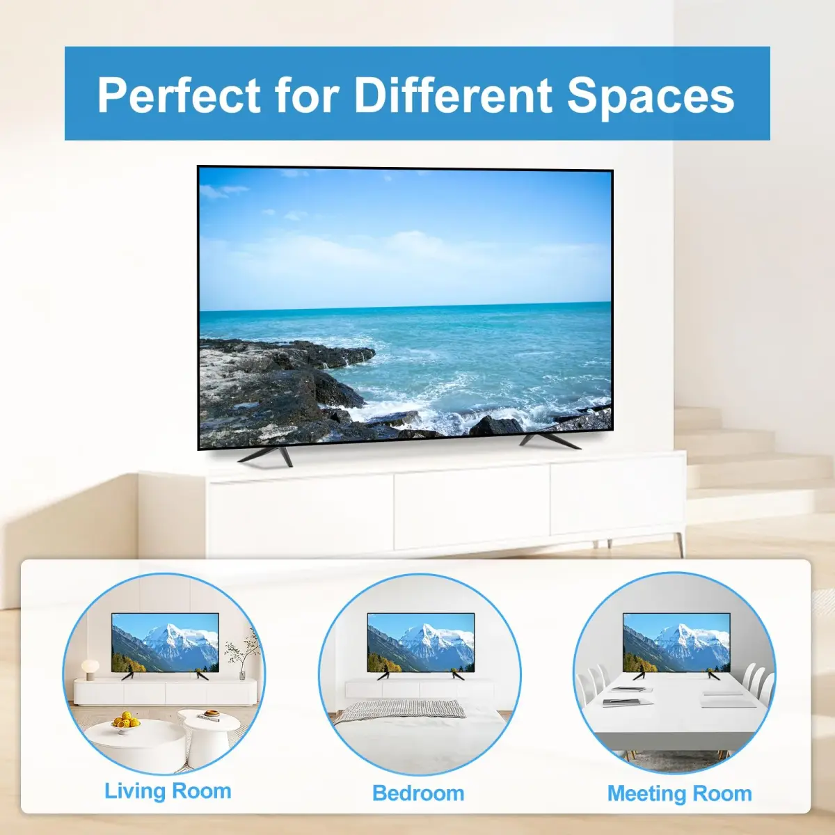 Dinghosen Metal TV Legs for TCL 70"-75" TVs | Stable Replacement Stands - view 6