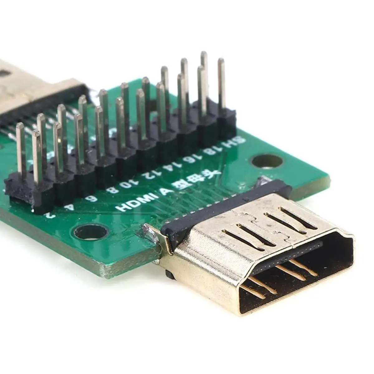 Teansic HDMI A Male to Female 19Pin Breakout Test Board (2-Pack) | Full 19 Pin Signal Breakout, Standard 2.54mm Pin Pitch - view 7