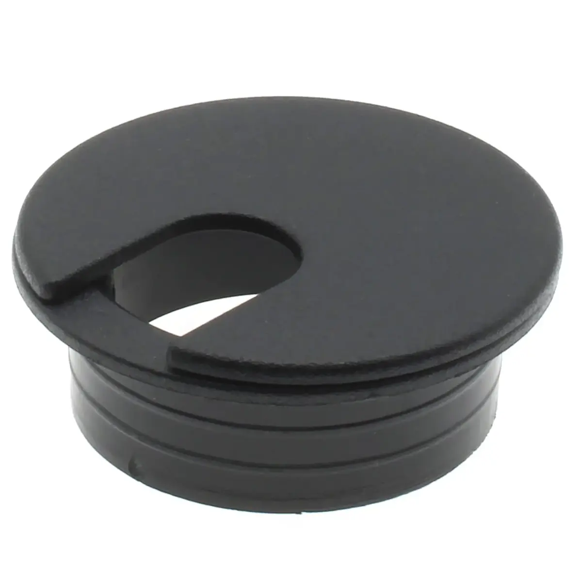 LBTODH Black 2 Pcs Desk Grommet with Removable Lid 45mm (1.77 Inch) | Organizes Cables for Desks & Tables - view 4
