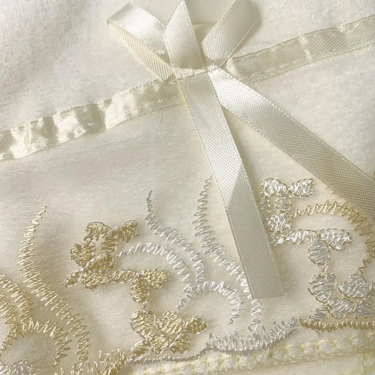USTIDE Light Yellow Lace Bath Towels Set (3 Pieces) | Fluffy, Soft & Absorbent for Daily Use - view 5