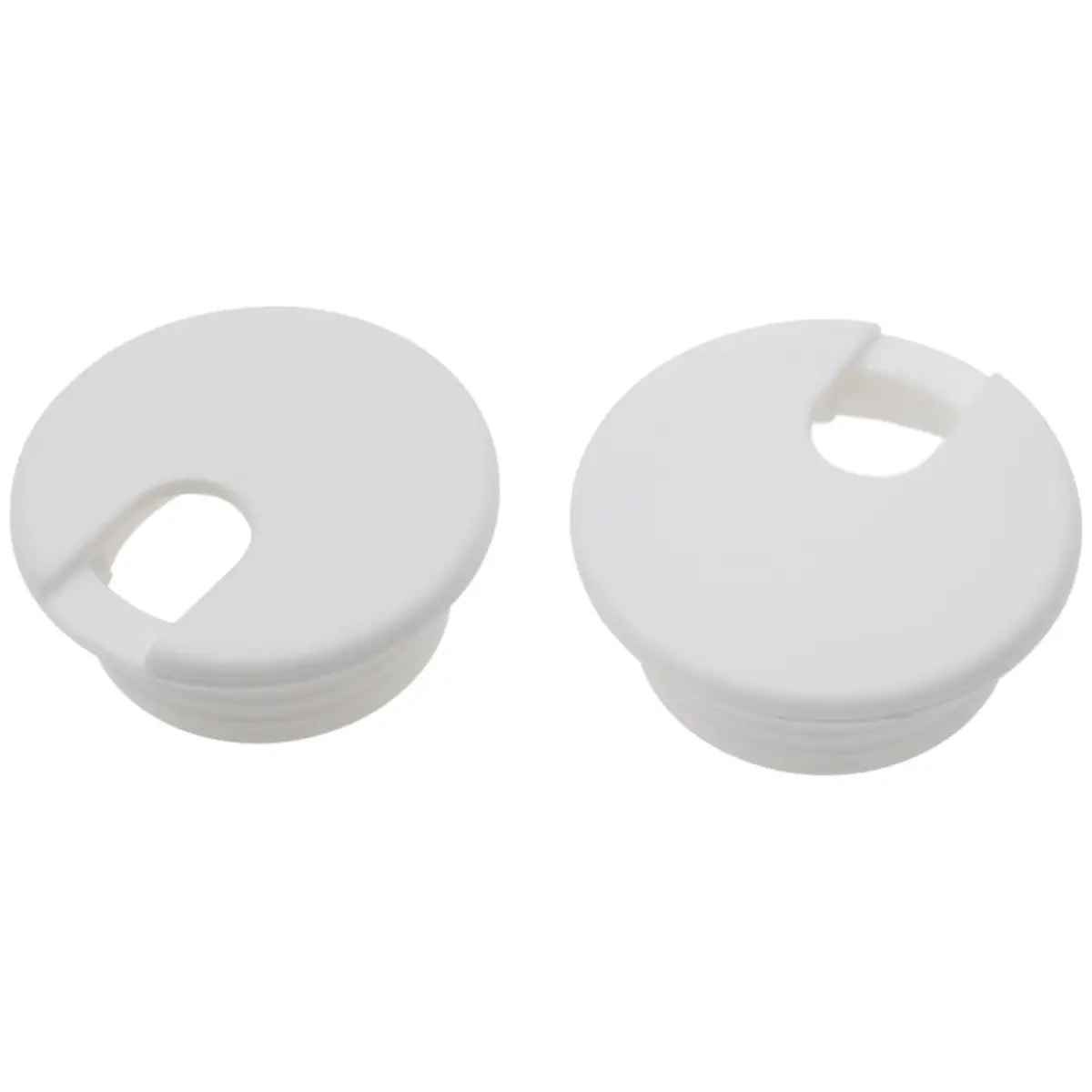 LBTODH White 2 Pcs ABS Plastic Desk Grommet 38mm (1.5 Inch) | Cable Management for Desks & Tables - main product image
