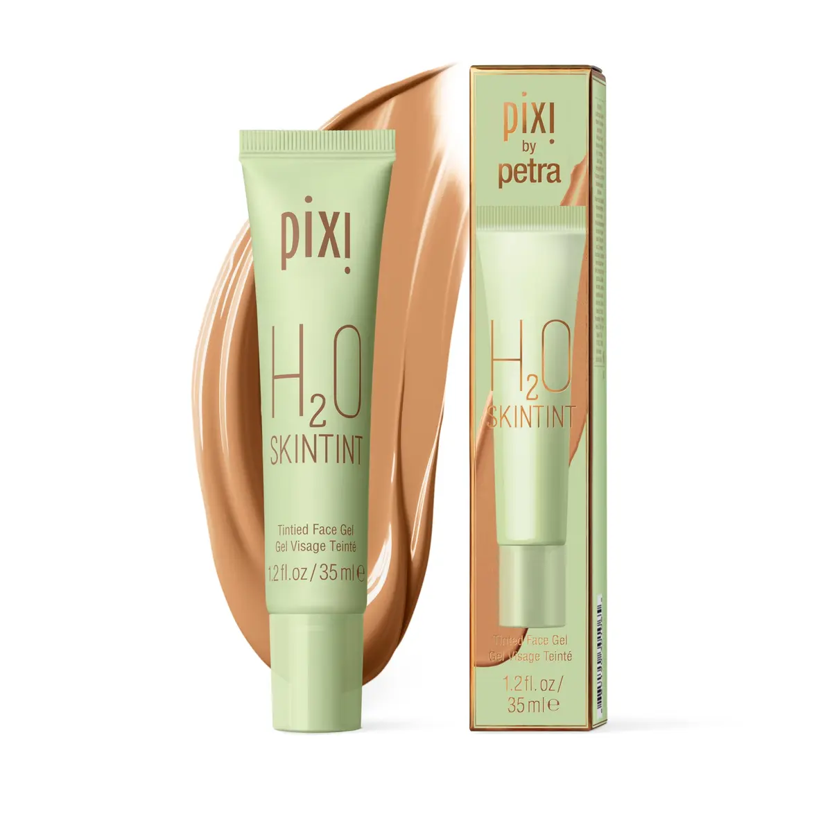 Pixi SkinTint Nutmeg 35ml | Hydrating, Water-Resistant Gel Moisturizer for Medium-Tan Skin - main product image