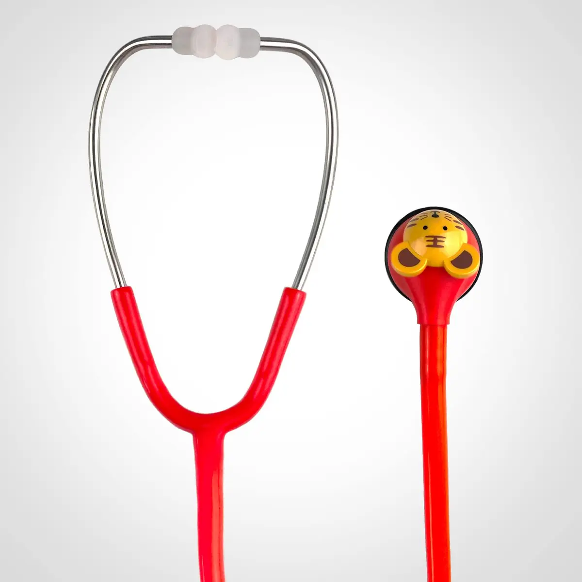 SCIAN Real Working Stethoscope Red | Interchangeable Cartoon Heads, Professional Quality for Doctors, Nurses, Clinicians - view 6