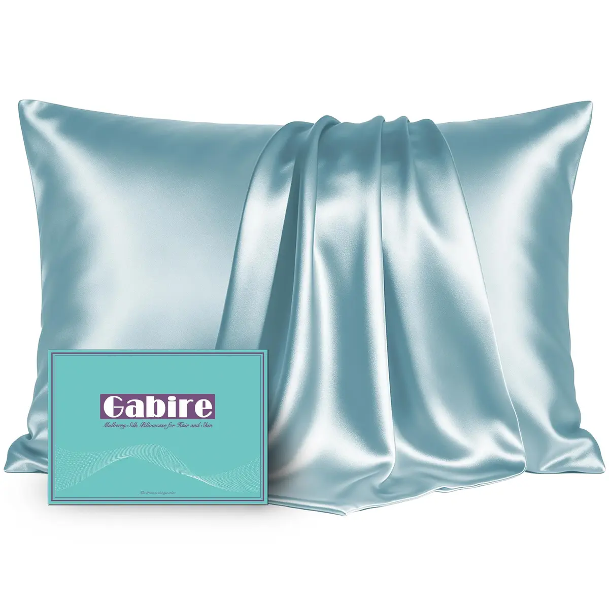 Gabire Mulberry Silk Pillowcase for Hair and Skin | Prevent Acne & Wrinkles, Organic Silk, King (20"×36") - main product image