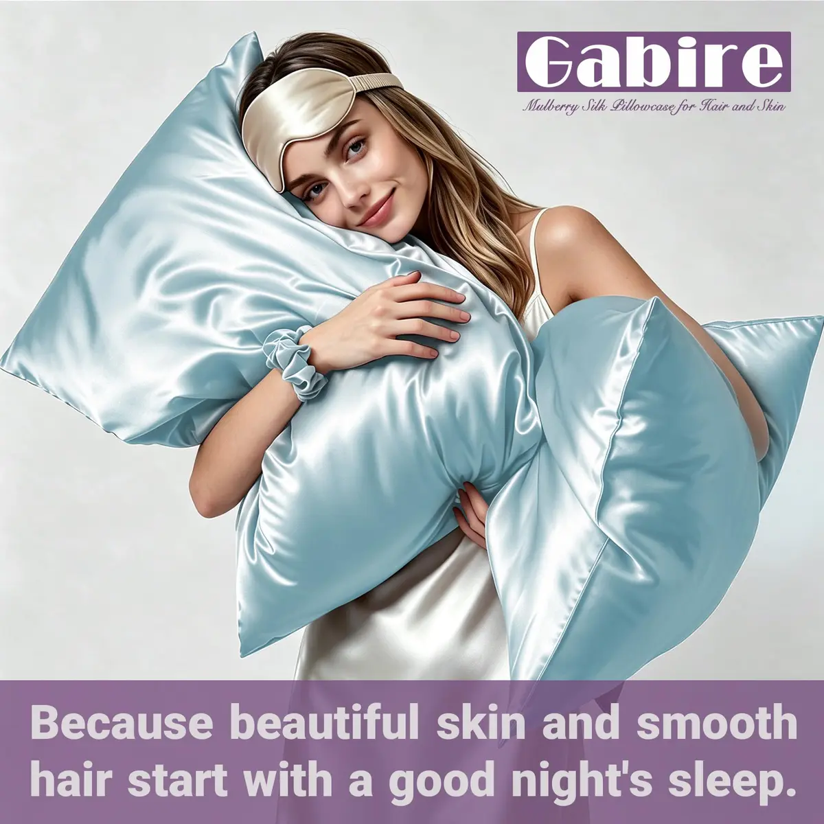 Gabire Mulberry Silk Pillowcase for Hair and Skin | Prevent Acne & Wrinkles, Organic Silk, King (20"×36") - view 6