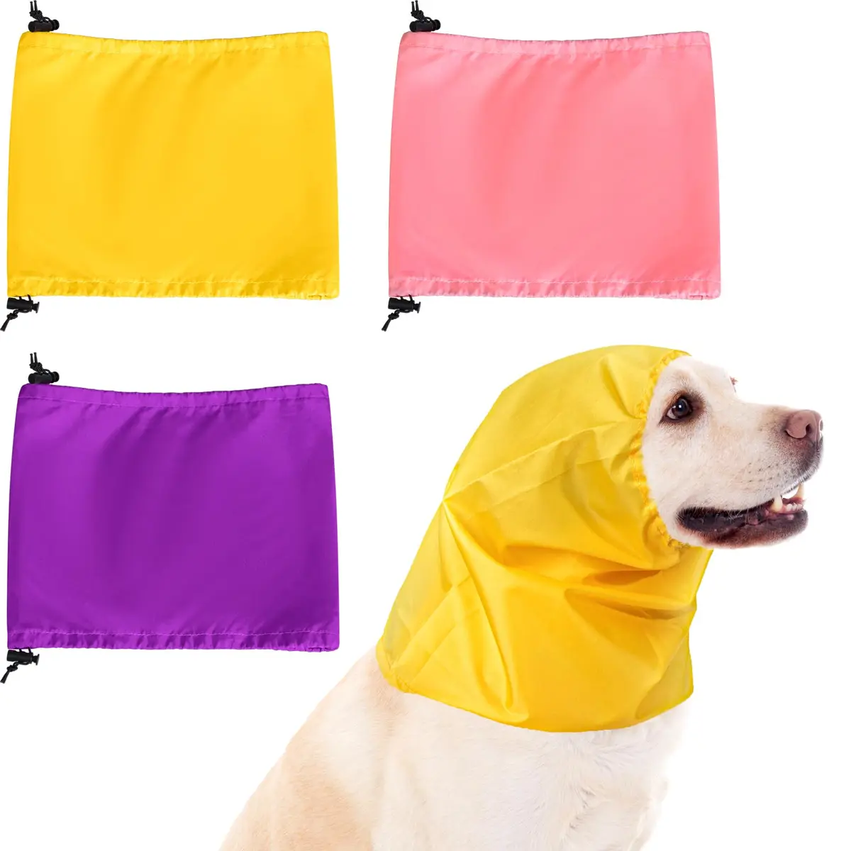 Aliceset Dog Bath Shower Caps 3 Pack Waterproof Ear Covers for Bathing | Adjustable, Durable & Versatile (70-120 chars) - main product image