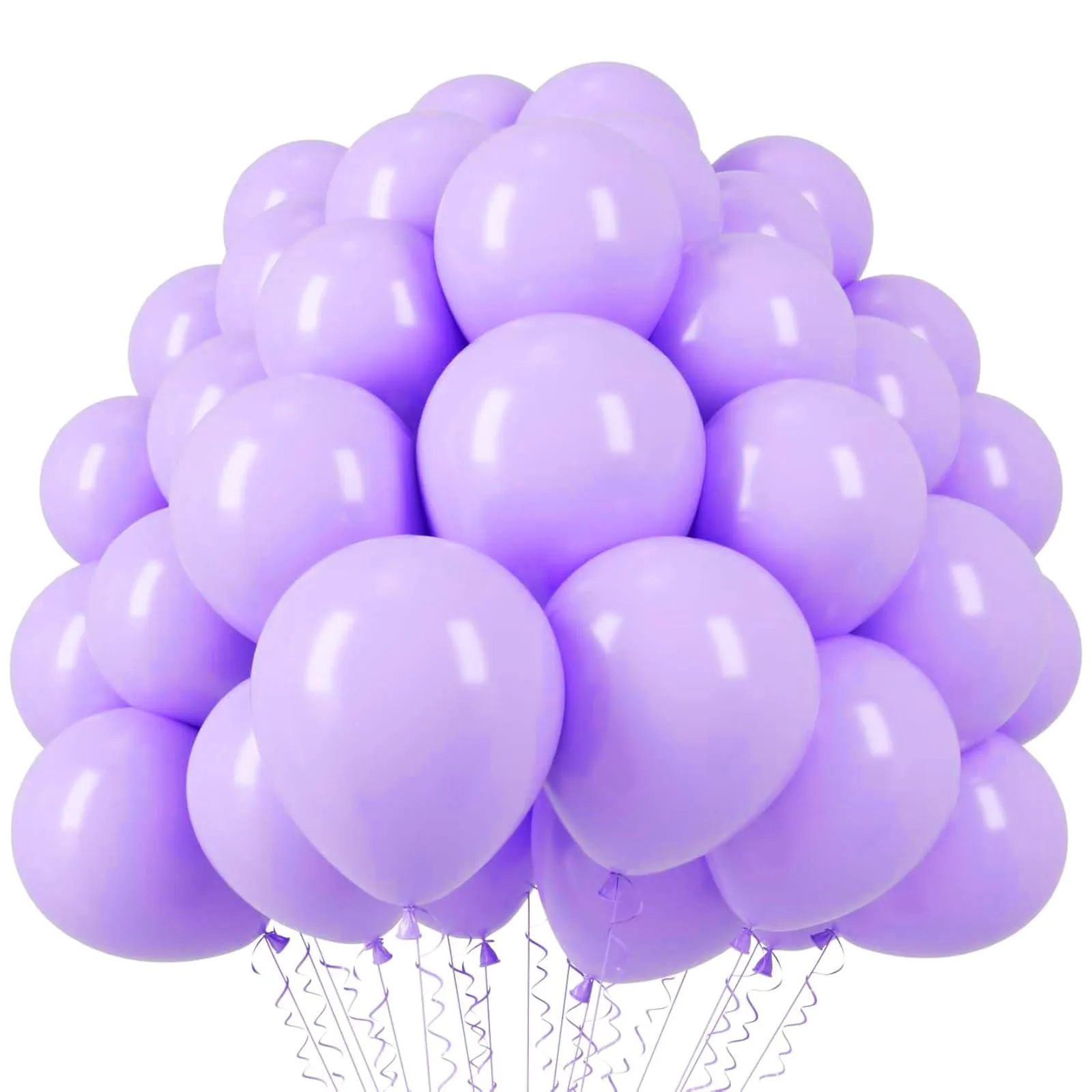 Voircoloria 110pcs Pastel Purple Balloons | Lilac Balloons - main product image