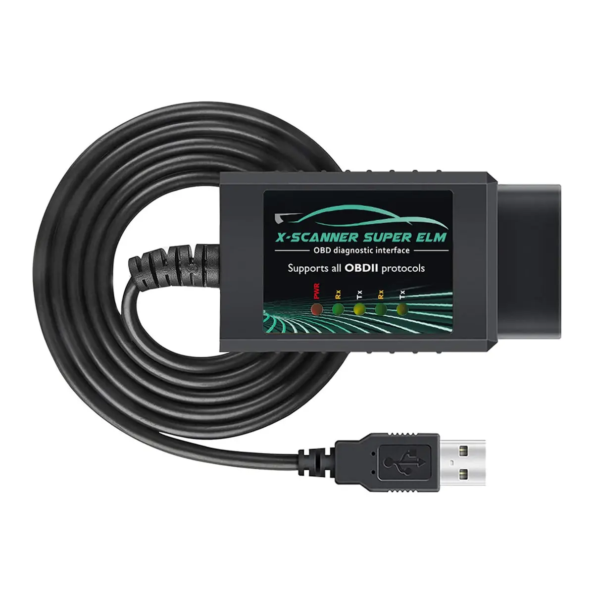AMHTDOL ELM327 USB OBD2 Scanner with FT232RL 18F25K80 Chip | Read & Clear Engine Codes - main product image