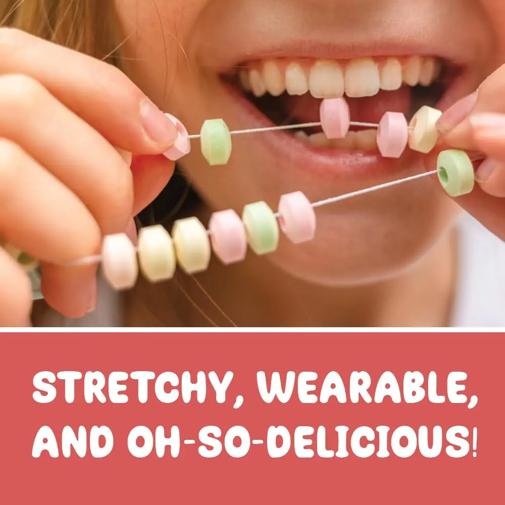 4YoreElves Candy Bracelets Individually Wrapped, Pack of 24 Pastel Candy Jewelry | Fun Retro Party Favors - view 6