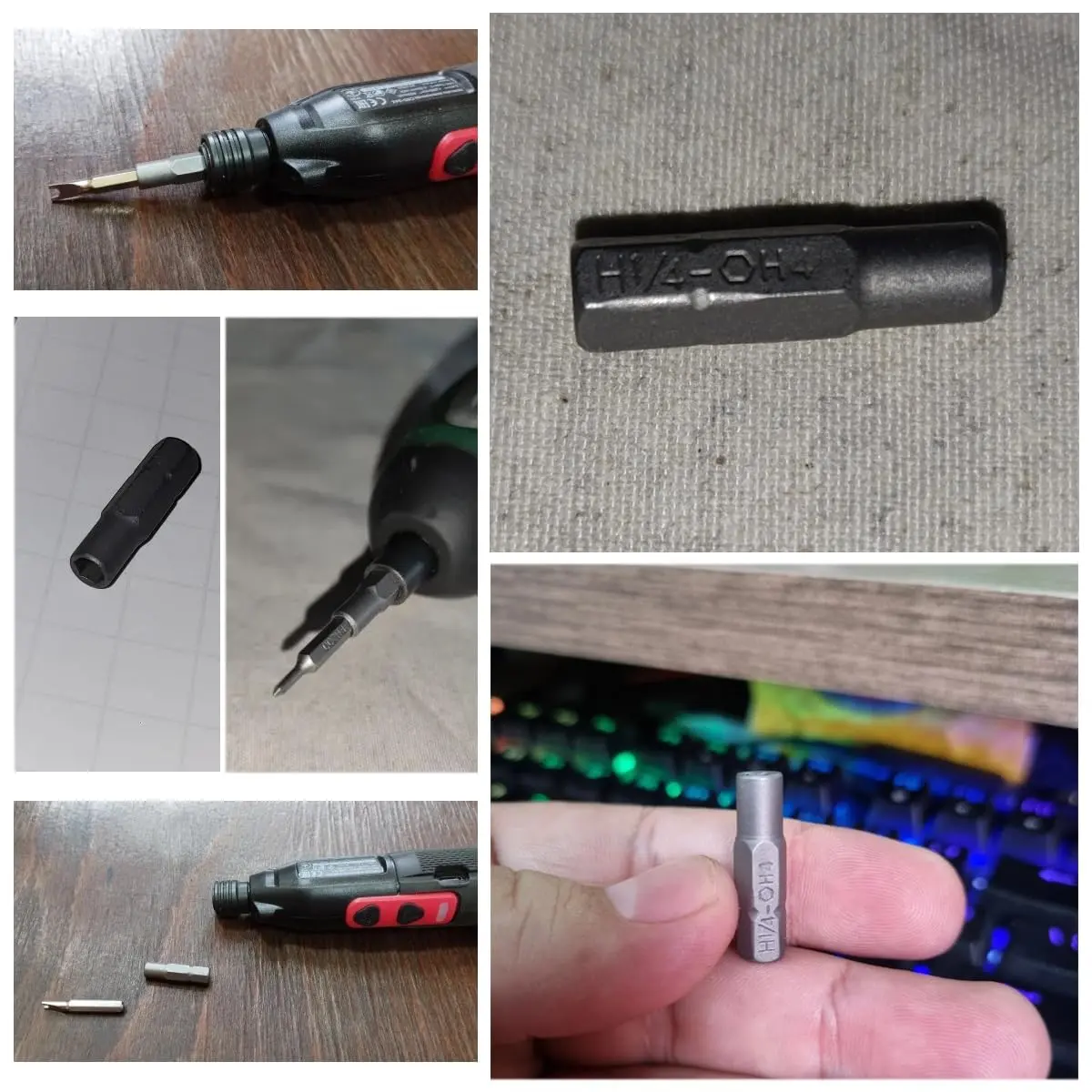 TorSor Screwdriver Bit Adapter Set 3 Pack | 6.35mm Hex Socket Micro Bits for Power Tools - view 14