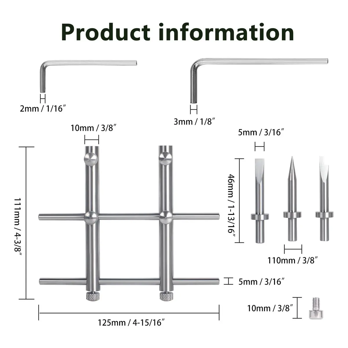 eTone Ultra Fine Camera Lens Spanner Wrench Tool | 10mm-100mm Adjustable Jaw Opening - view 5