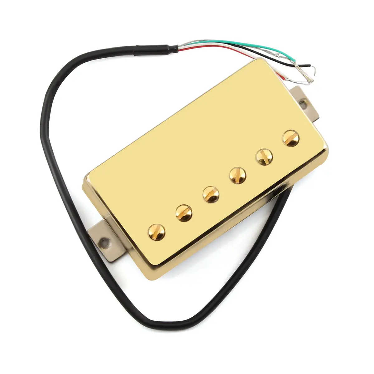 FLEOR Alnico 5 Guitar Humbucker Pickup Set Golden Neck+Bridge | 7-8k & 14-15k Ohms - view 6