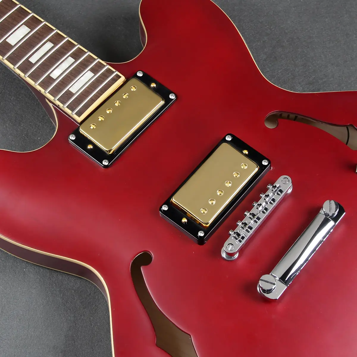 FLEOR Alnico 5 Guitar Humbucker Pickup Set Golden Neck+Bridge | 7-8k & 14-15k Ohms - view 3