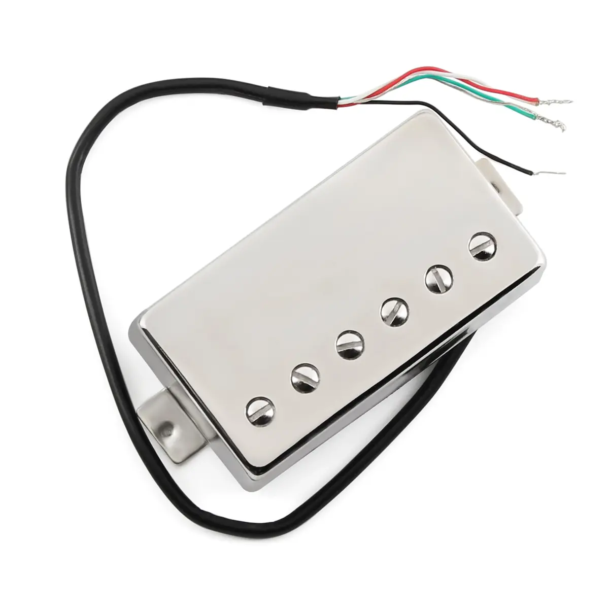 FLEOR Alnico 5 Guitar Humbucker Pickup Set Chrome Neck+Bridge Pickup | 7-8kΩ Neck, 14-15kΩ Bridge - view 6