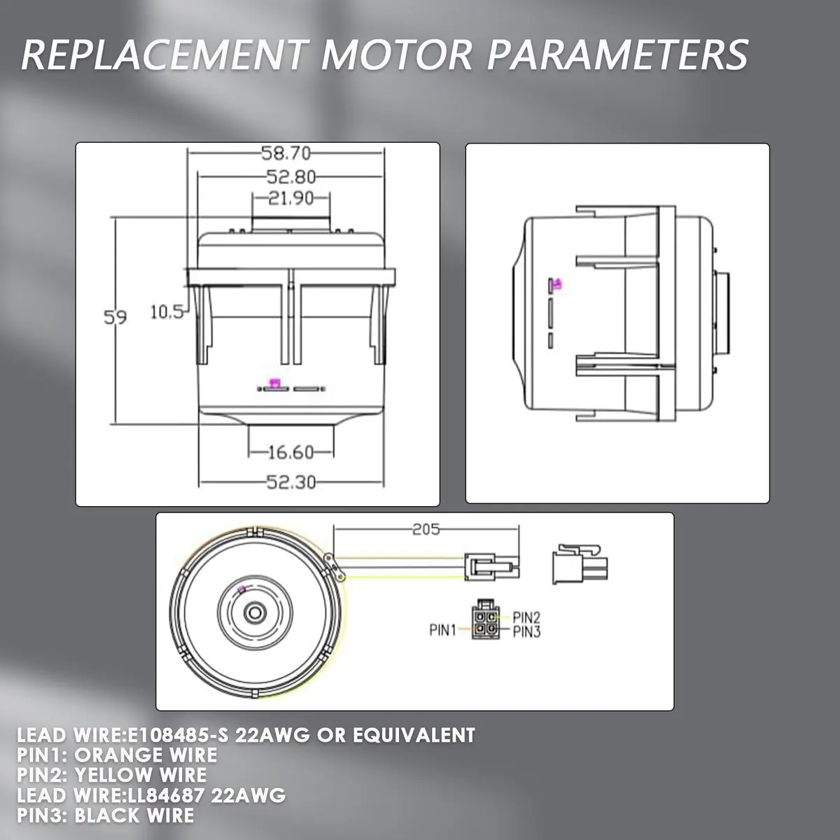 LiLDiHo CPAP Machines Motor Compatible with ResMed S9/S10 Series | Low Noise Blower Pump (70-120 chars) - view 7