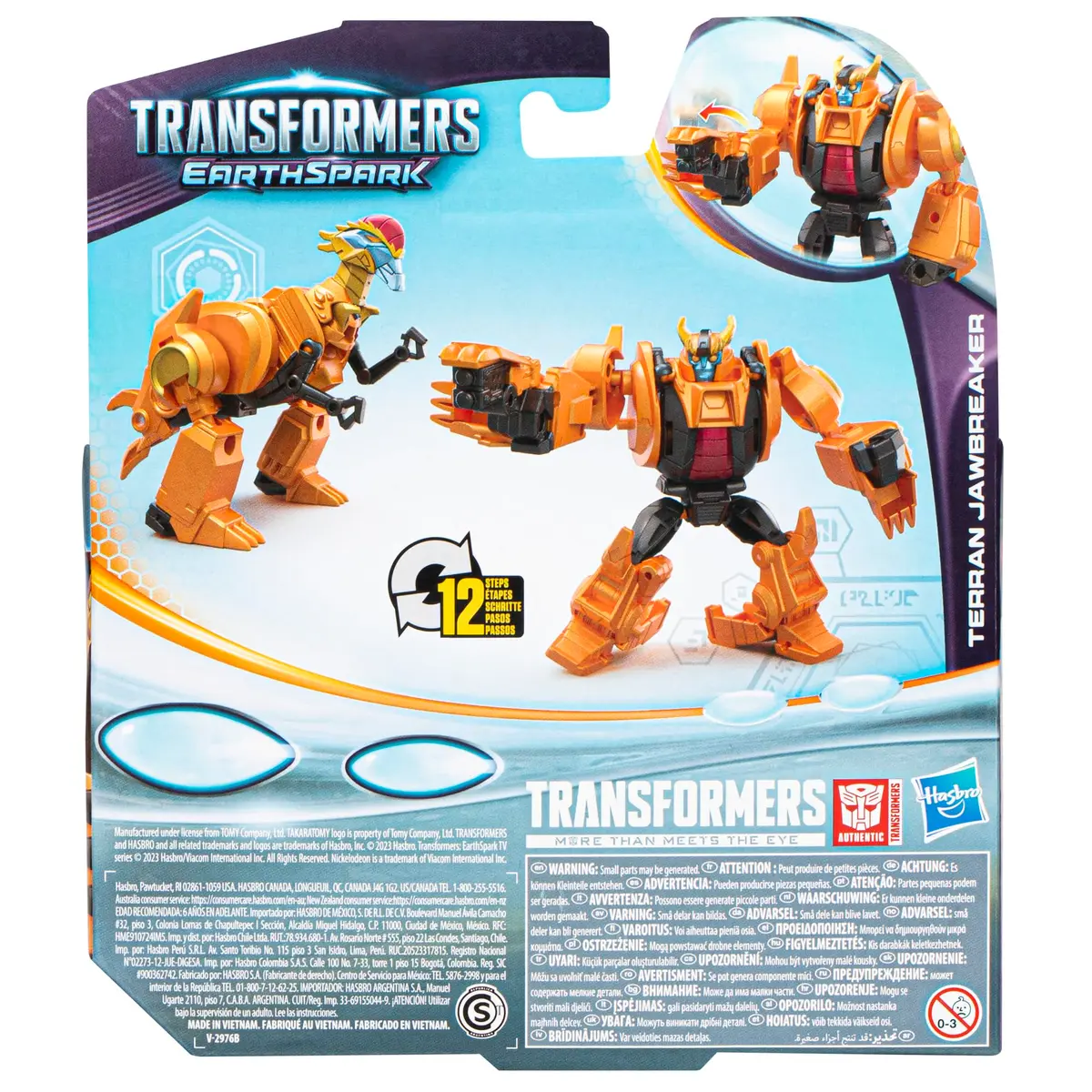 Transformers EarthSpark Terran Jawbreaker Warrior Class Action Figure, 12.5 cm | Robot Toy for Kids 6+ - view 2