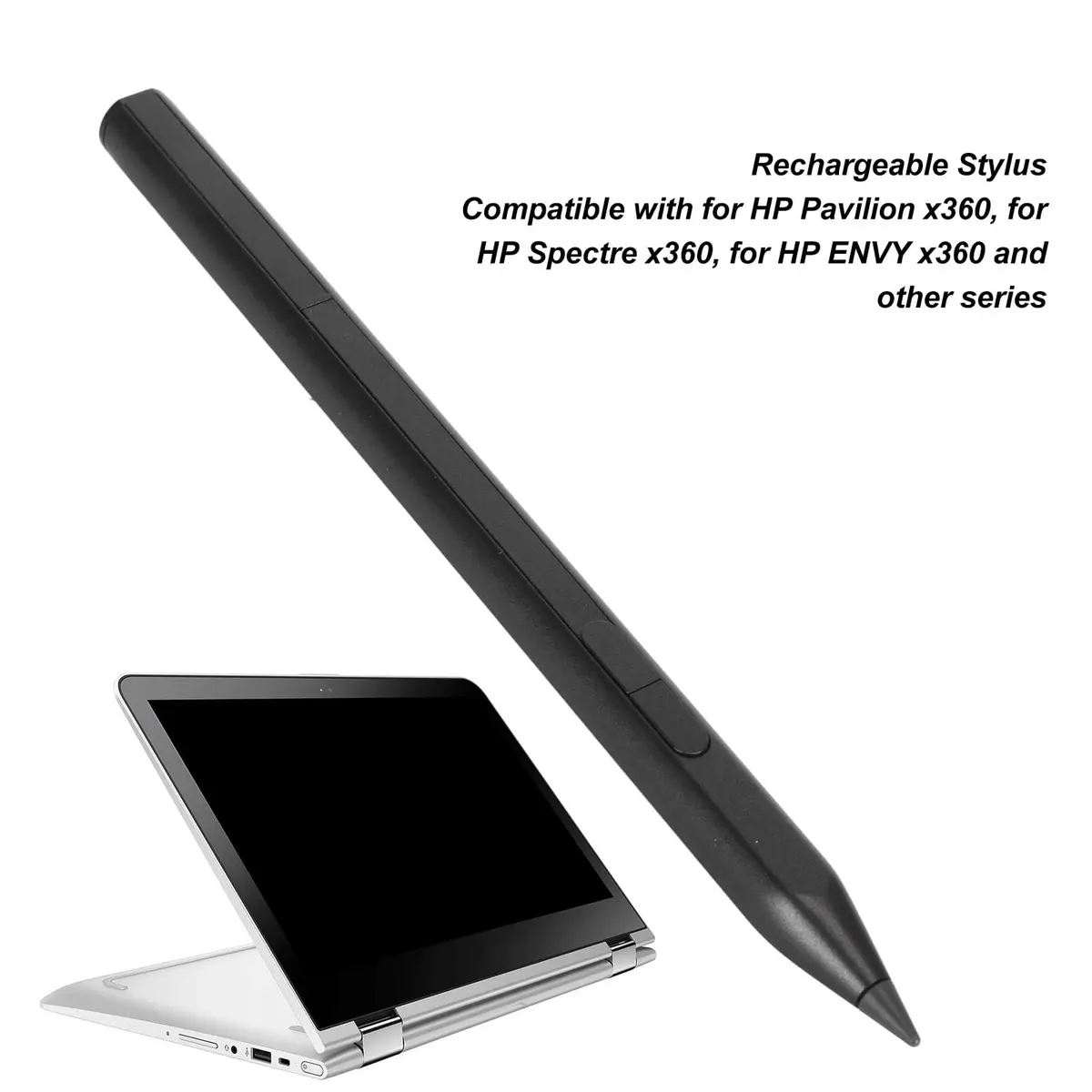 Dpofirs Rechargeable Pen for X360 Spectre X360 Envy X360 | 4096 Pressure Sensitivity, Aluminum, Magnetic Tip - view 3