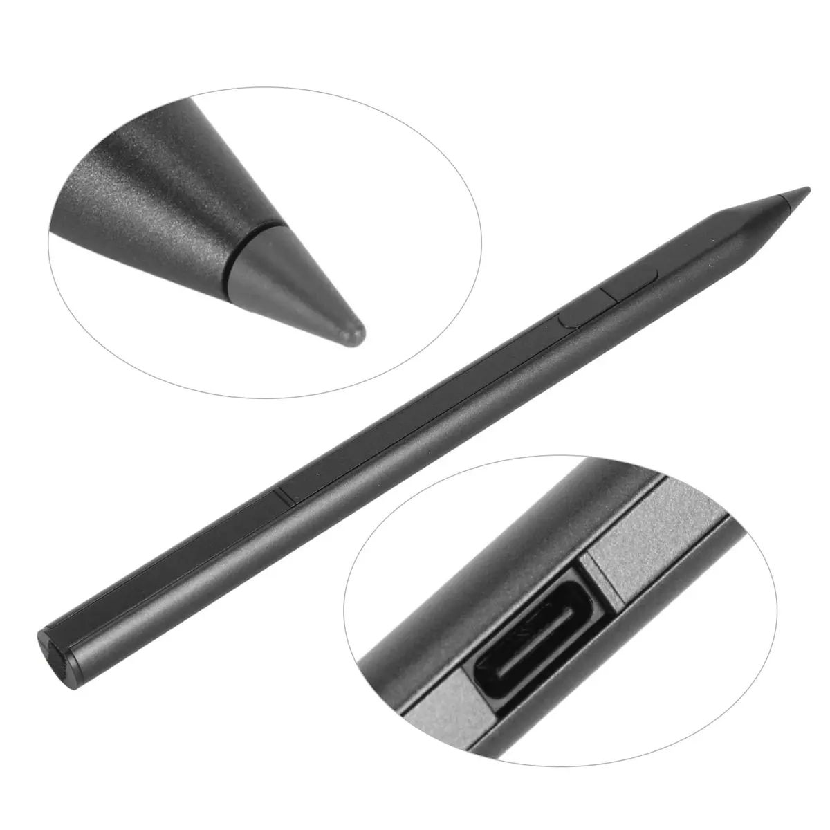 Dpofirs Rechargeable Pen for X360 Spectre X360 Envy X360 | 4096 Pressure Sensitivity, Aluminum, Magnetic Tip - view 4