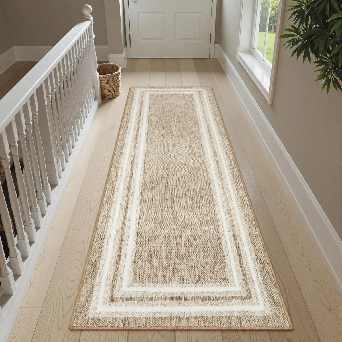 OJIA Modern Washable Runner Rug 61cm (2') x 183cm (6') | Non-Slip Printed Carpet for Hallway & Kitchen - view 7
