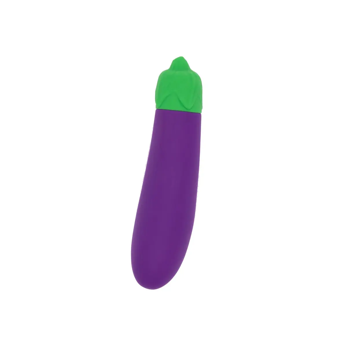 Emojibator Eggplant Personal Massager 4.84in Waterproof Silicone USB Rechargeable | 10 Vibration Settings - main product image