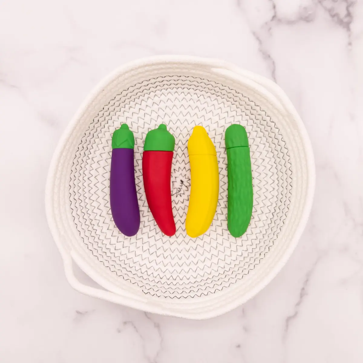 Emojibator Eggplant Personal Massager 4.84in Waterproof Silicone USB Rechargeable | 10 Vibration Settings - view 5