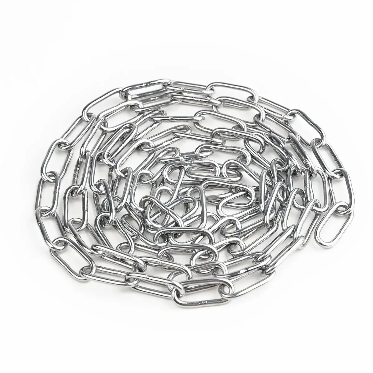 4every SUS304 Stainless Steel Chain 3m (0.1 inches / 2.5mm) | Light Duty Utility Chain for Home & Outdoor Use - main product image
