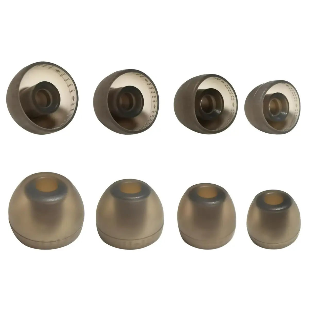 Mijusun Silicone Replacement Ear Tips for Sony WF-1000XM5/XM4/LinkBuds S/WF-C500 (4 Pairs, XS/S/M/L) | Noise Isolating Secure Fit - main product image