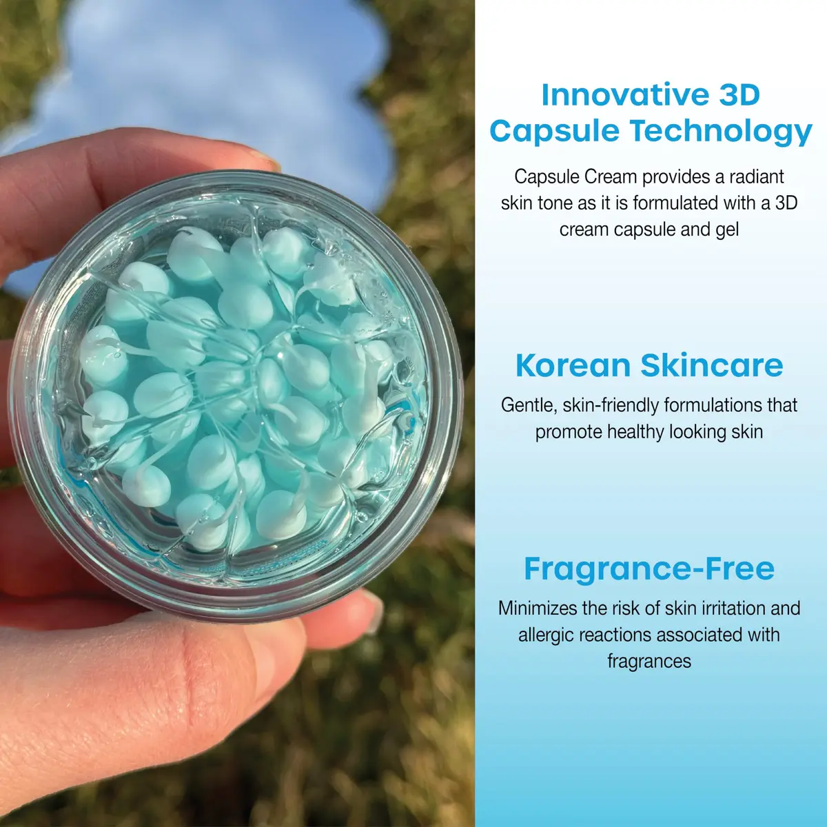 masque BAR Hydrating Capsule Cream Face Moisturizer 50ml | Hyaluronic Acid & Niacinamide for Dry & Sensitive Skin - view 4