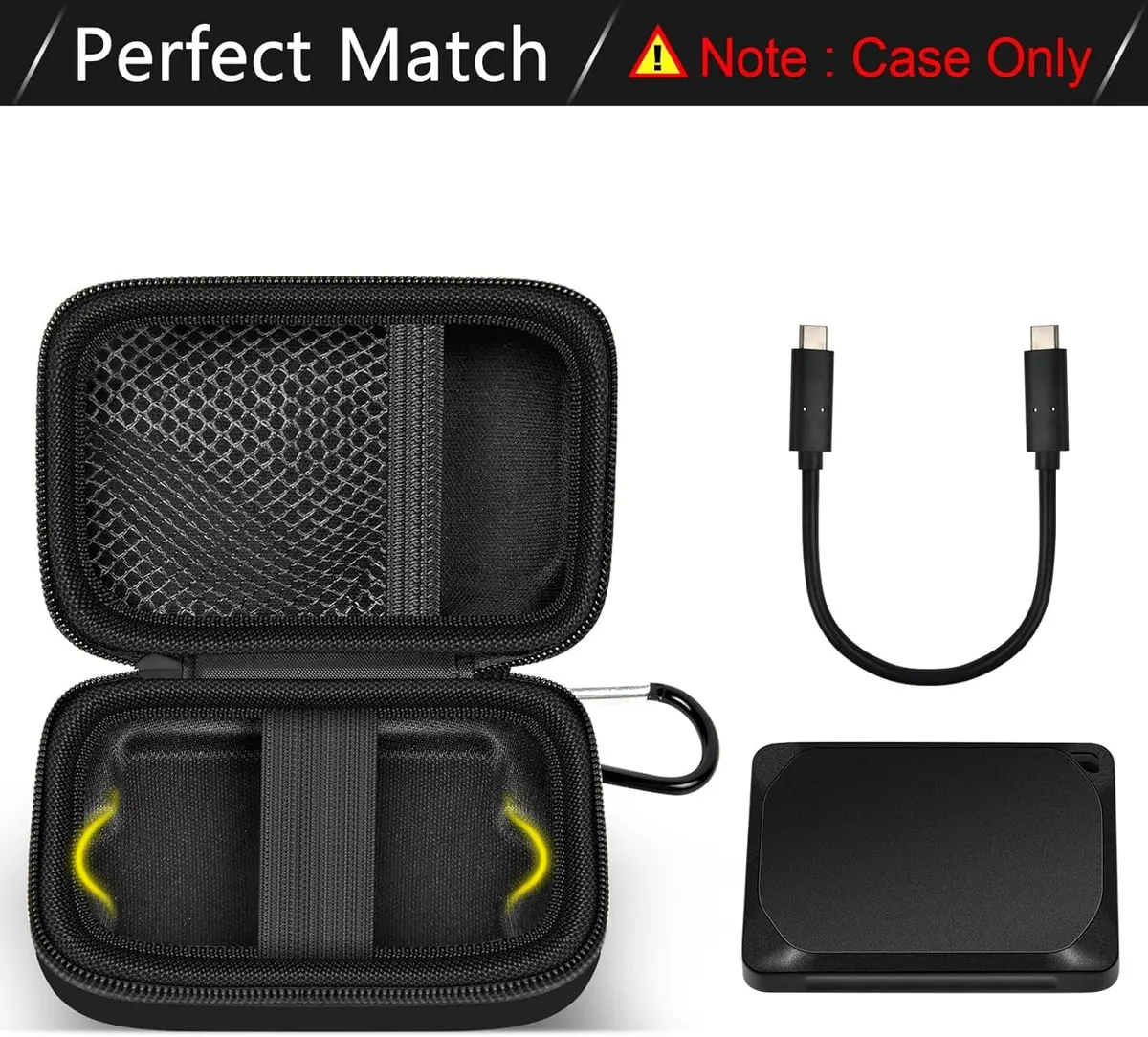 ANKHOH Carrying Case for Crucial X10 X9 Pro 4TB/2TB/1TB | Travel Hard Drive Bag, Compact & Shockproof - view 2
