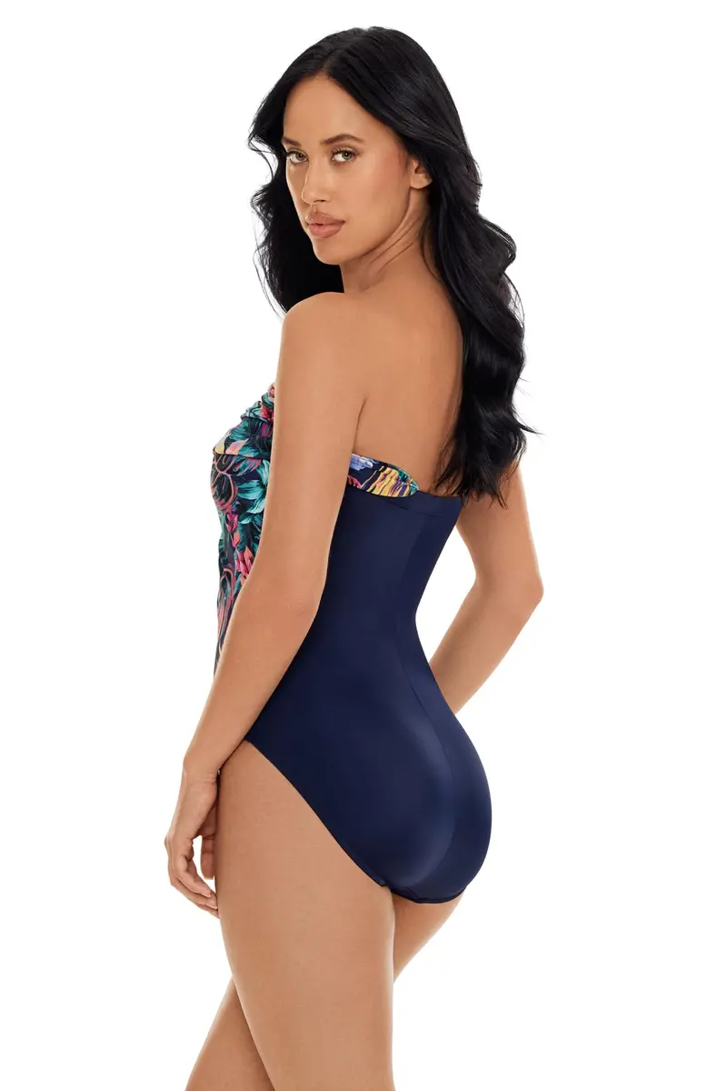 MagicSuit Belize Goddess Underwire One Piece Swimsuit Navy/Multi 16 | Slimming, Support & Convertible Design - view 2