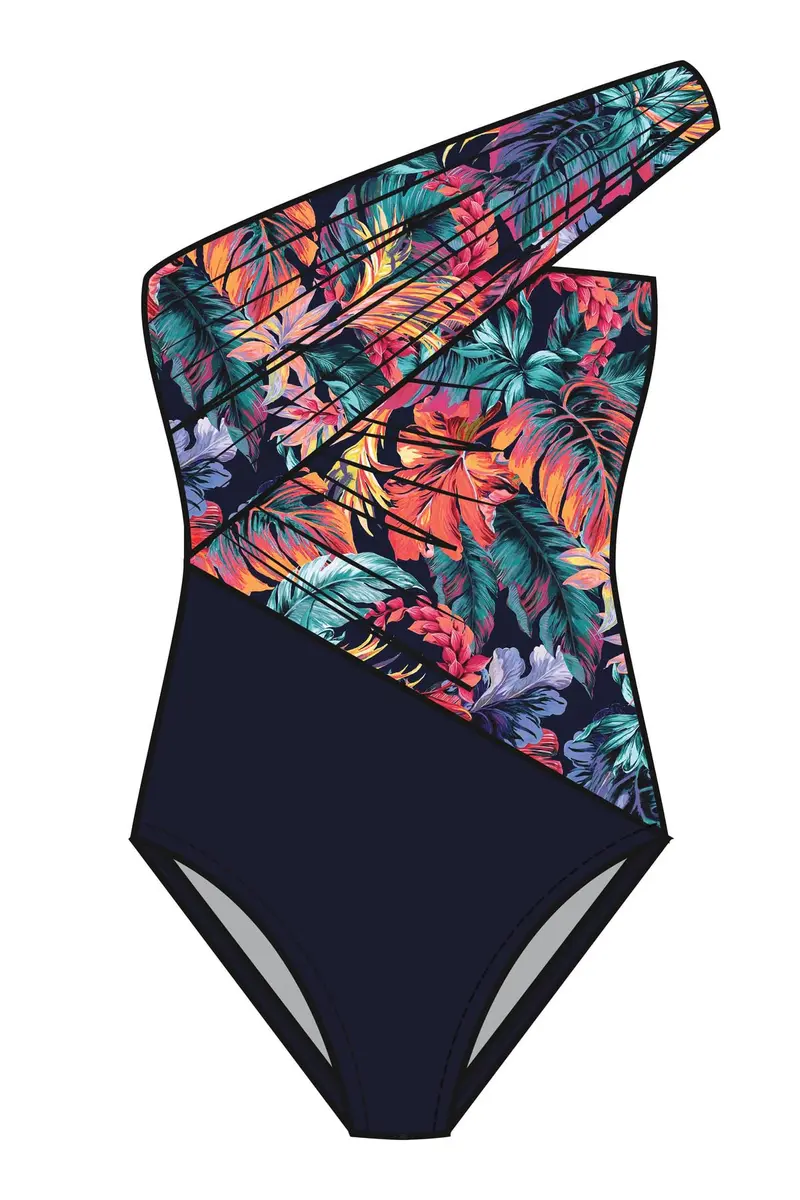 MagicSuit Belize Goddess Underwire One Piece Swimsuit Navy/Multi 16 | Slimming, Support & Convertible Design - view 4