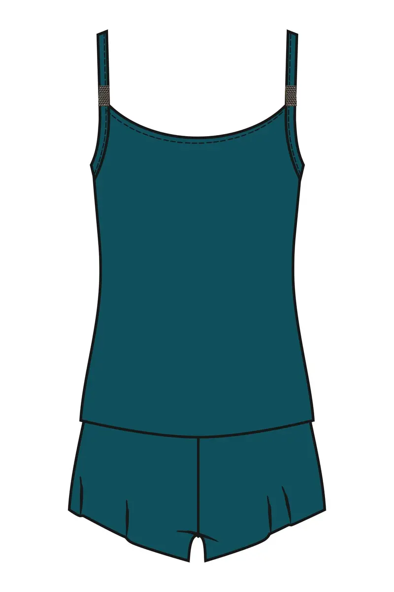 MagicSuit Women's Solid Mila Romper Swimsuit 14 | Slimming, Soft Cup, Peacock - view 4