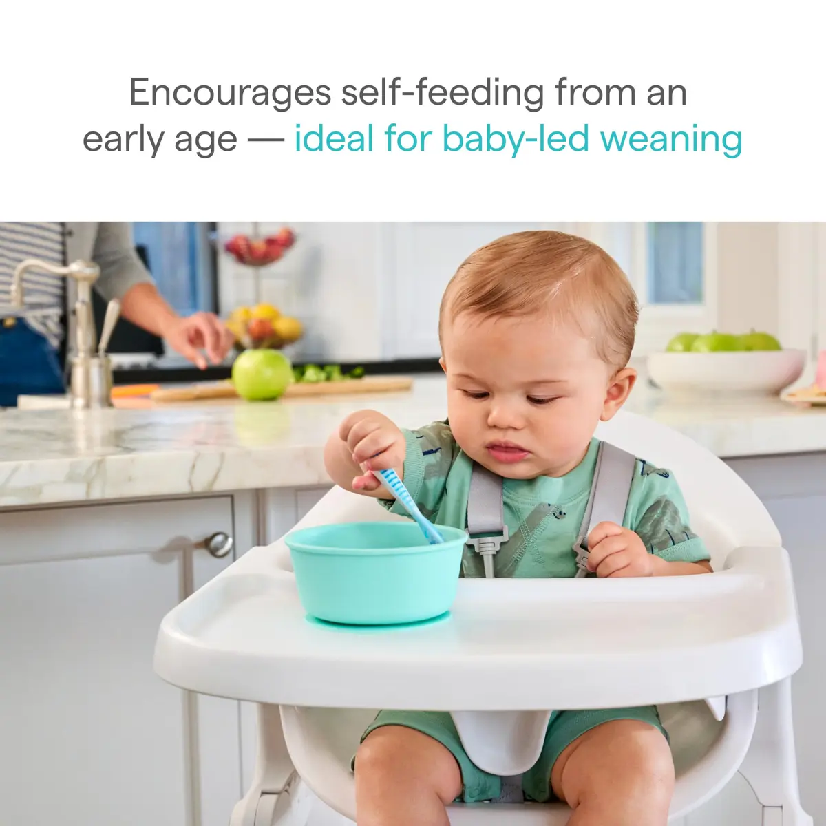 Munchkin Gentle Dip Baby Spoons Self Feeding 3 Pack | Baby-Led Weaning Support - view 2