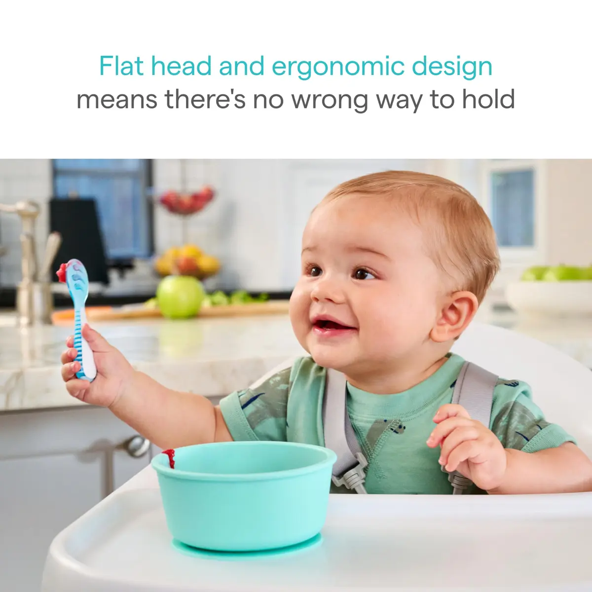 Munchkin Gentle Dip Baby Spoons Self Feeding 3 Pack | Baby-Led Weaning Support - view 3