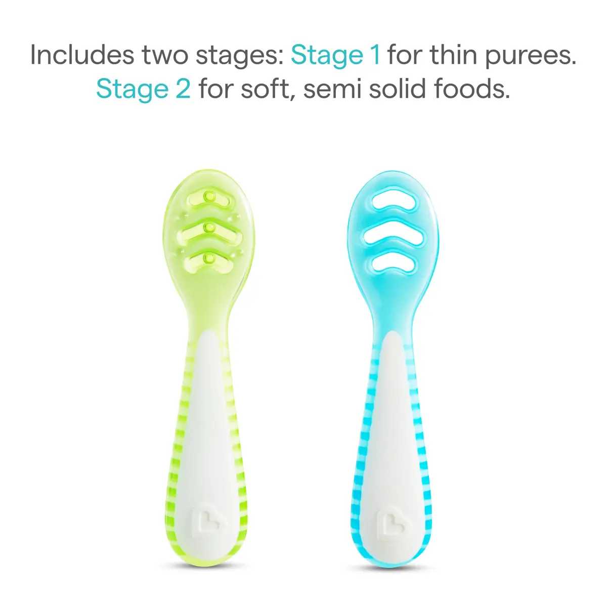 Munchkin Gentle Dip Baby Spoons Self Feeding 3 Pack | Baby-Led Weaning Support - view 4