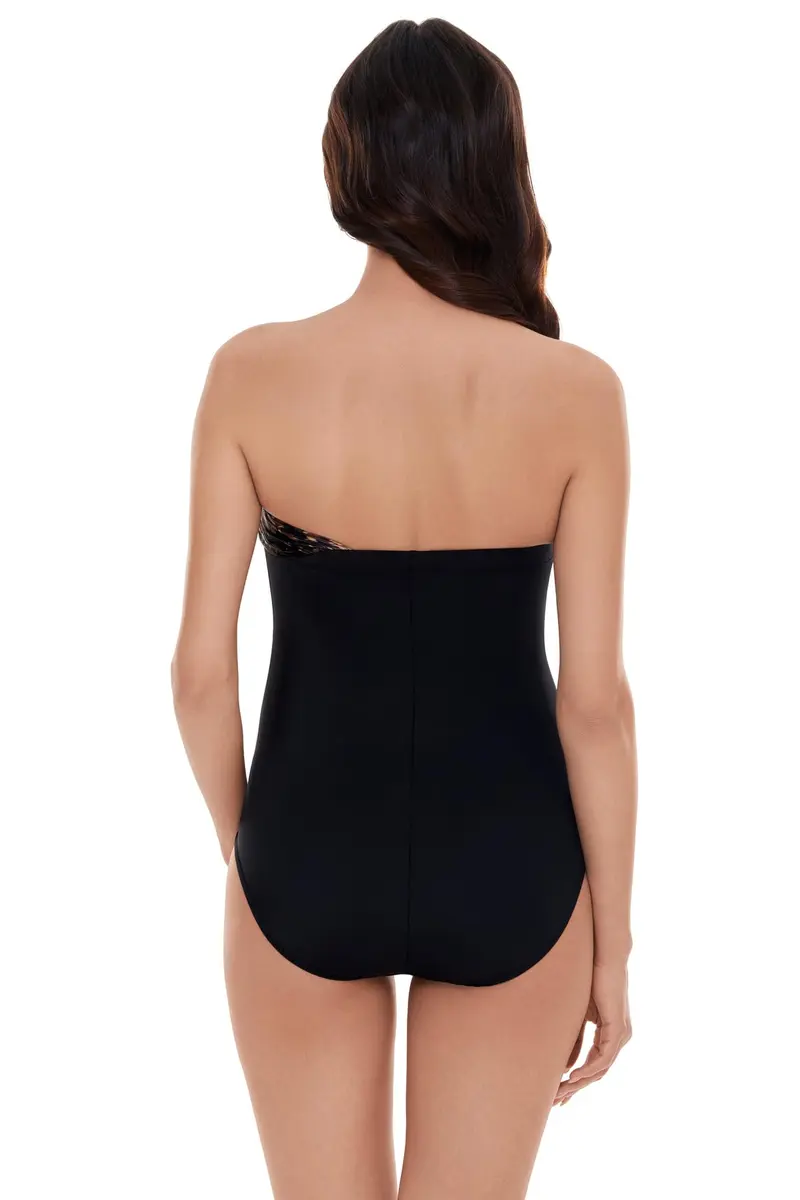MagicSuit La Paz Goddess Underwire One Piece Swimsuit | Allover Slimming & Support, Strapless Option, Size 14 - view 3