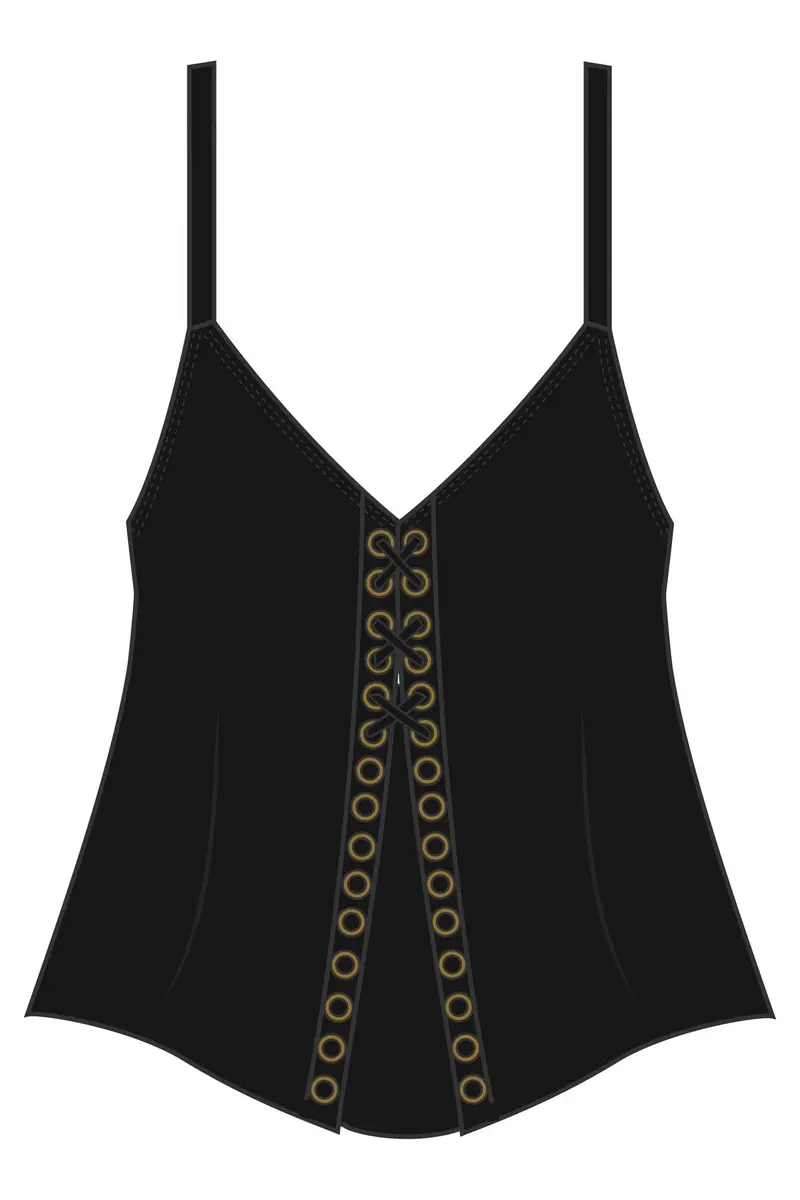 MagicSuit Women's Hoops Oriona Underwire Tankini Top Separate, Black, 12 | Camouflage Midriff, Adjustable Straps - view 3