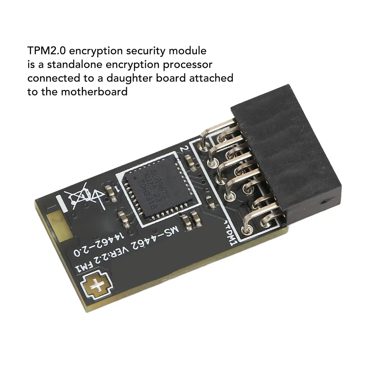 Yunir TPM2.0 Module with SLB 9672 for Motherboards | Encryption Security Support for 10 & 11 - view 8