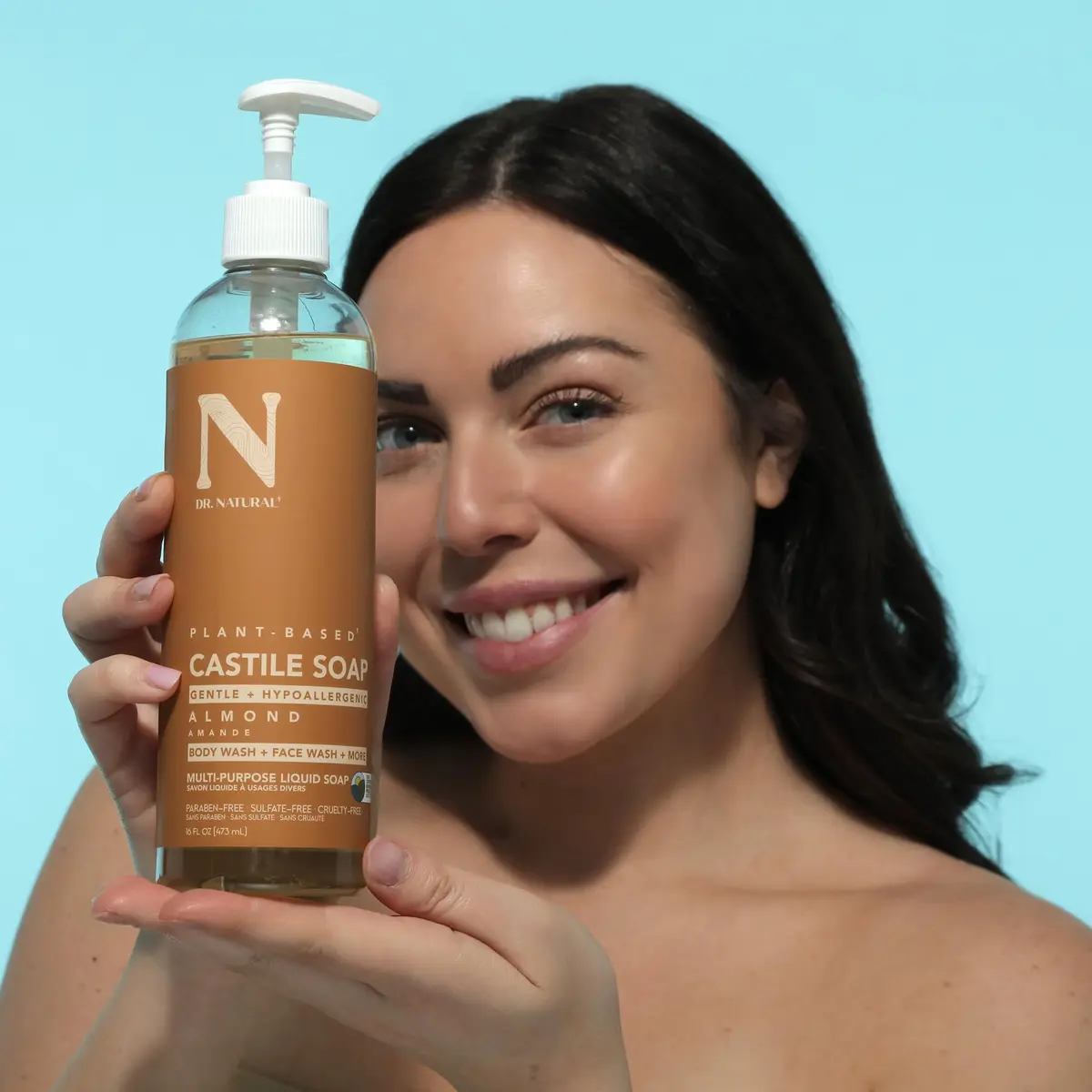 Dr. Natural Castile Liquid Soap - Multi-Use Body Wash, Shampoo & Face Wash | Hydrating & Plant-Based (70-120 chars) - view 5