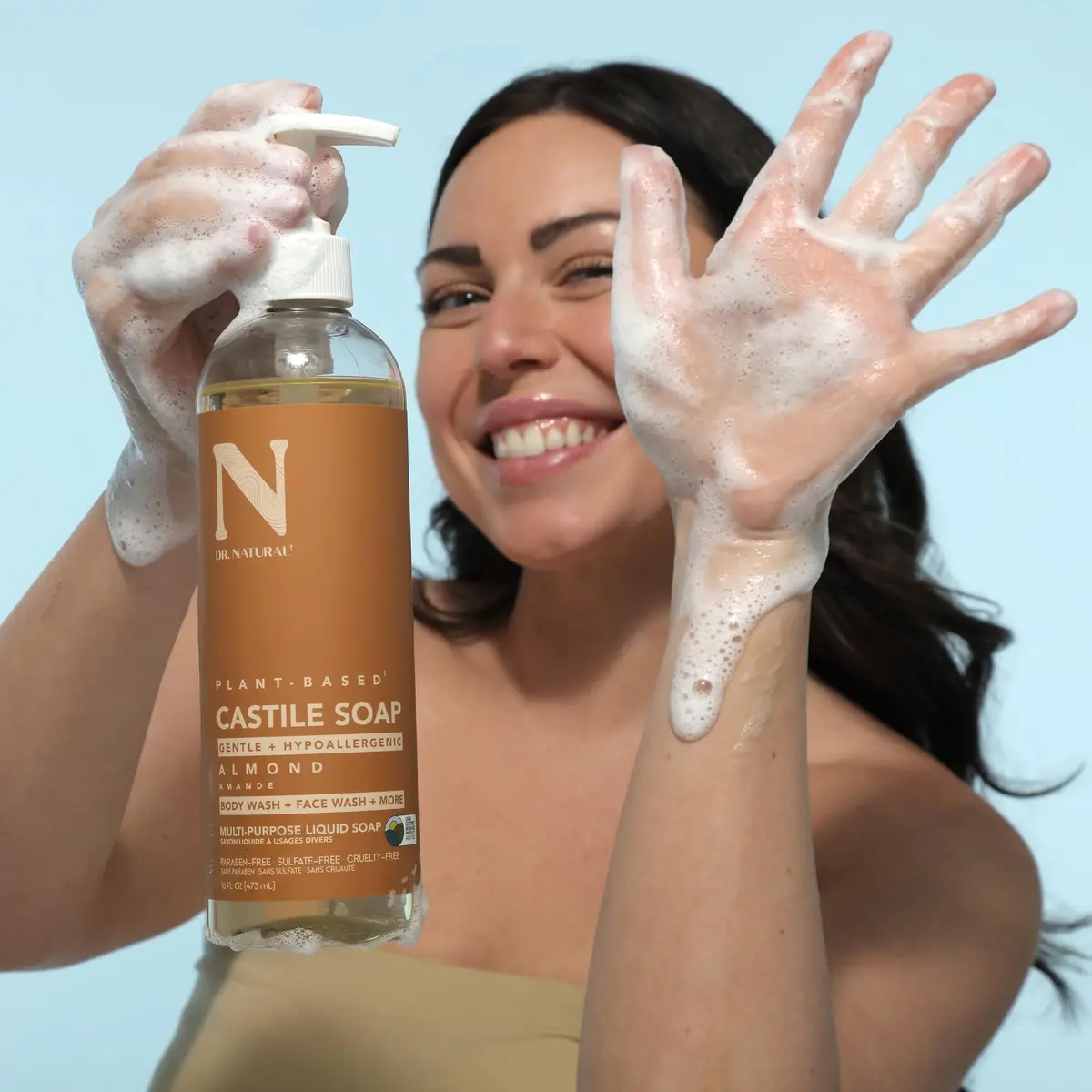 Dr. Natural Castile Liquid Soap - Multi-Use Body Wash, Shampoo & Face Wash | Hydrating & Plant-Based (70-120 chars) - view 7