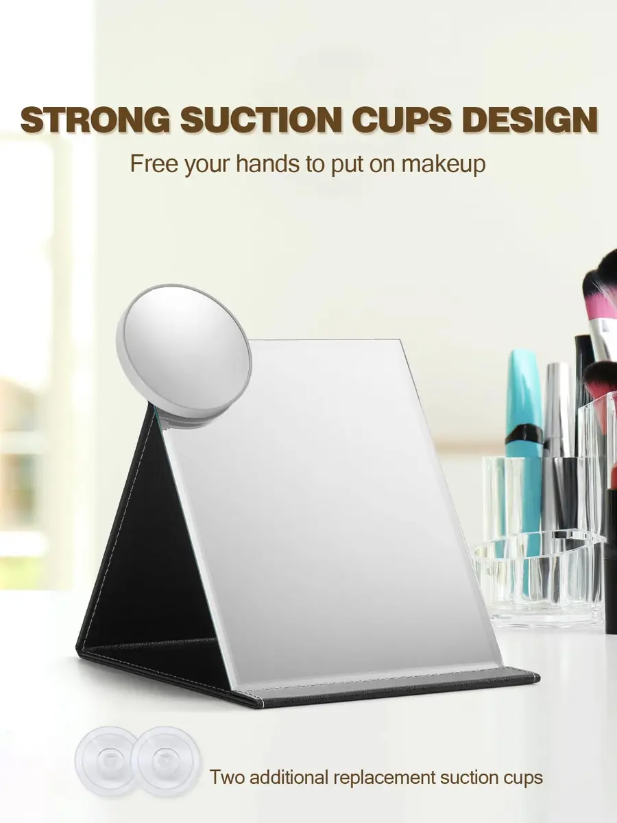 Macaki 3.5 inch Grey 30x Magnifying Mirror Suction Cup | Compact Travel Makeup Mirror - view 5