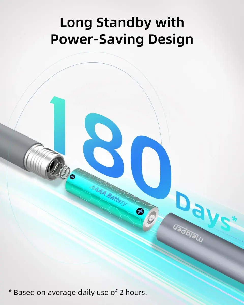Metapen Stylus Pen M2 Biz for Microsoft Surface with AAAA Battery | 4096 Pressure Levels, Tilt Function, Palm Rejection - view 3
