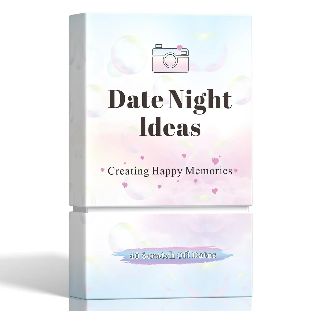 VUNCESSIN 40 Date Night Ideas Scratch-Off Cards for Couples | 40 Date Night Ideas - main product image